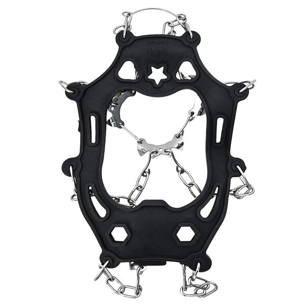 vidaXL Αναρτήσεις πάγου για παπούτσια Μαύρο L