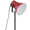 vidaXL Φωτιστικό Δαπέδου 25 W Αντικέ Κόκκινο 35x35x65/95 εκ. Ε27