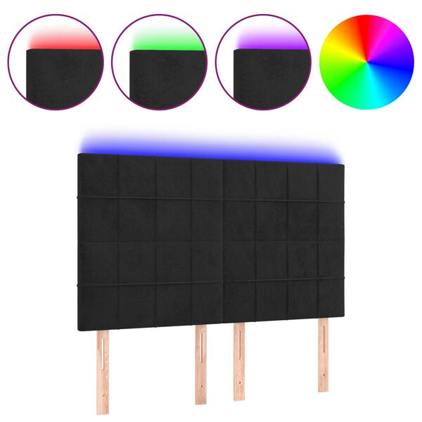 vidaXL &Kappa;&epsilon;&phi;&alpha;&lambda;ά&rho;&iota; &Kappa;&rho;&epsilon;&beta;&alpha;&tau;&iota;&omicron;ύ LED &Mu;&alpha;ύ&rho;&omicron; 144x5x118/128 &epsilon;&kappa;. &Beta;&epsilon;&lambda;&omicron;ύ&delta;&iota;&nu;&omicron;