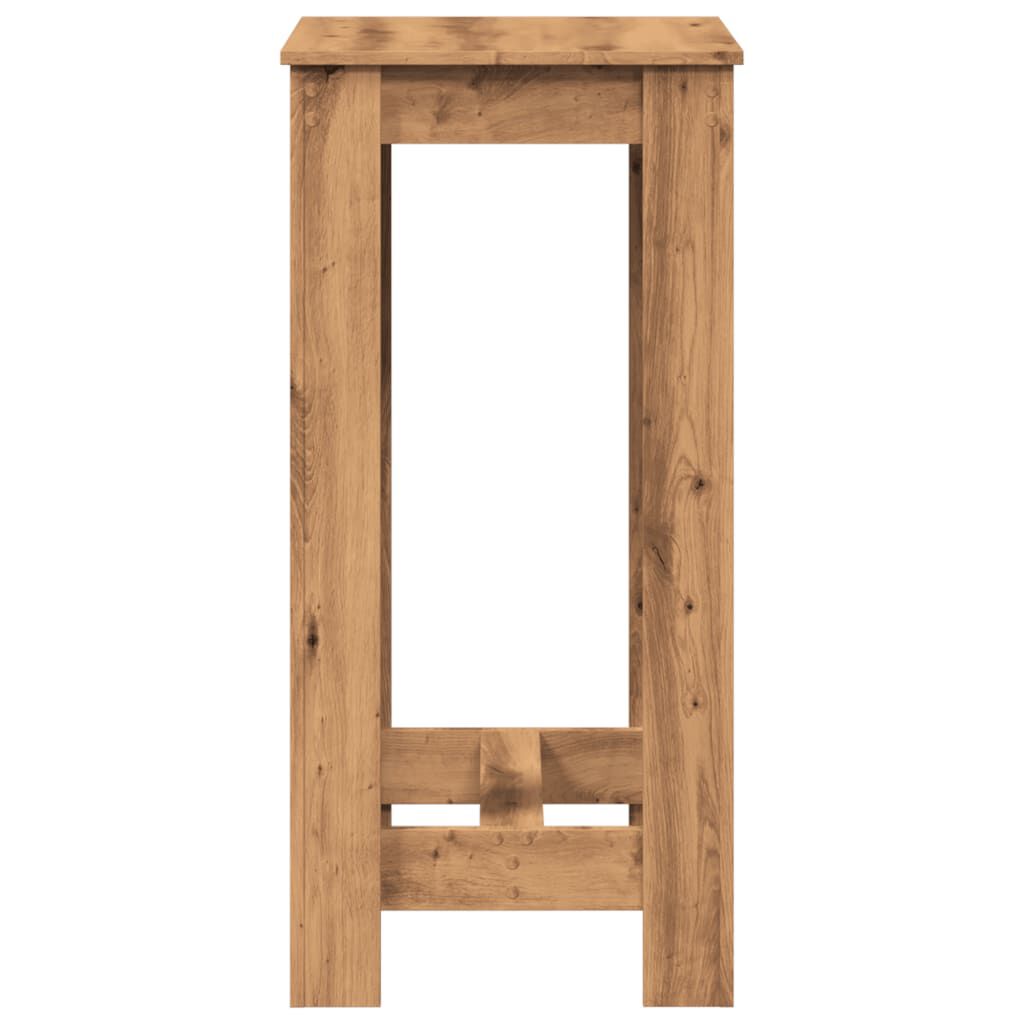 vidaXL Τραπέζι Μπαρ Αρτισιανή Δρυς 51x50x103,5 εκ. Επεξ. Ξύλο