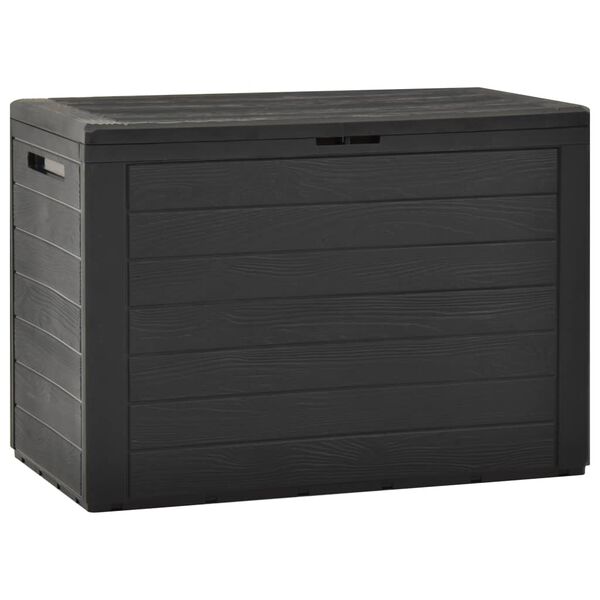 vidaXL Μπαούλο Αποθήκευσης Κήπου Ανθρακί 78 x 44 x 55 εκ.