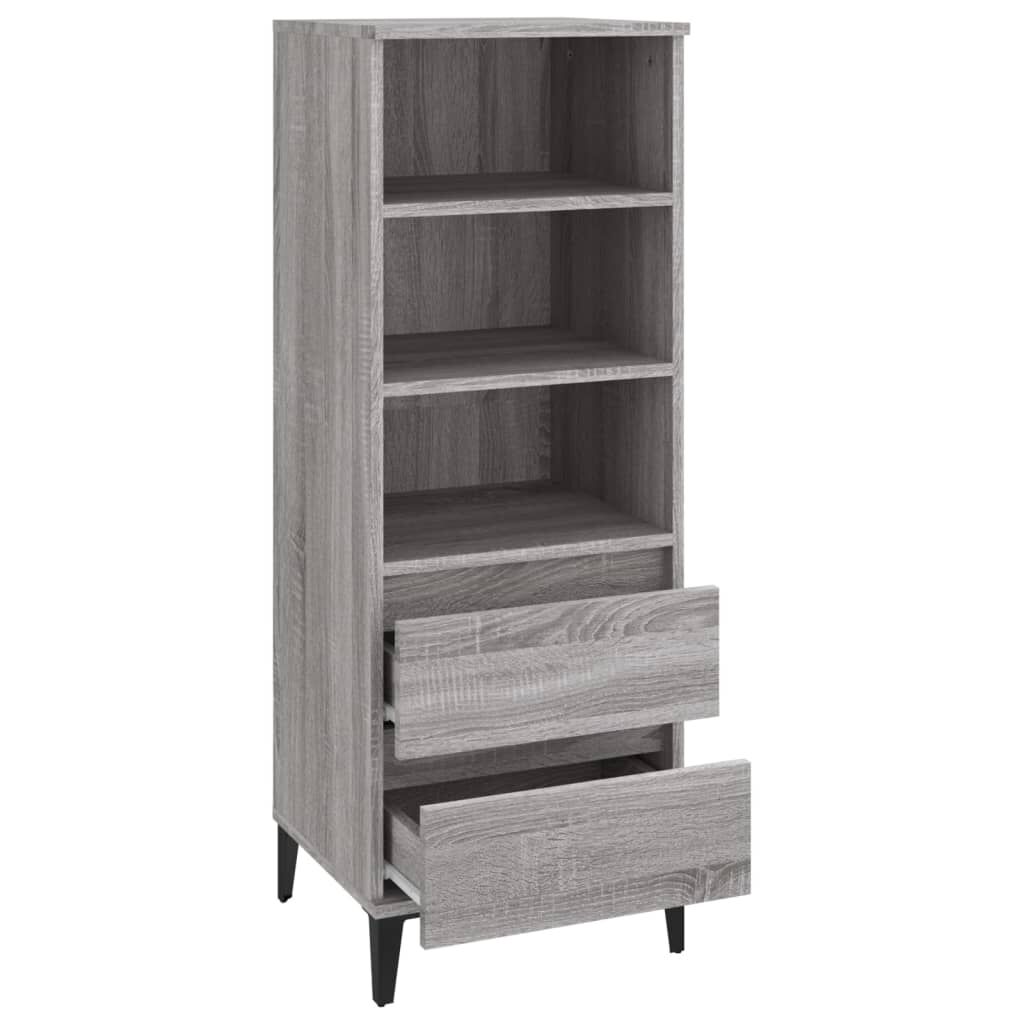 vidaXL Ντουλάπι Γκρι Sonoma 40x36x110 εκ. από Επεξεργασμένο Ξύλο