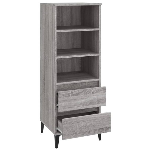 vidaXL Ντουλάπι Γκρι Sonoma 40x36x110 εκ. από Επεξεργασμένο Ξύλο