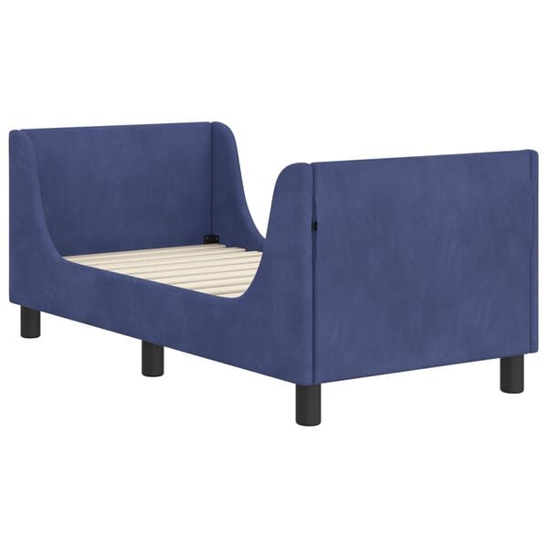 vidaXL Κρεβατική βάση για παιδιά με προσκέφαλο Μπλε Αστυνομίας