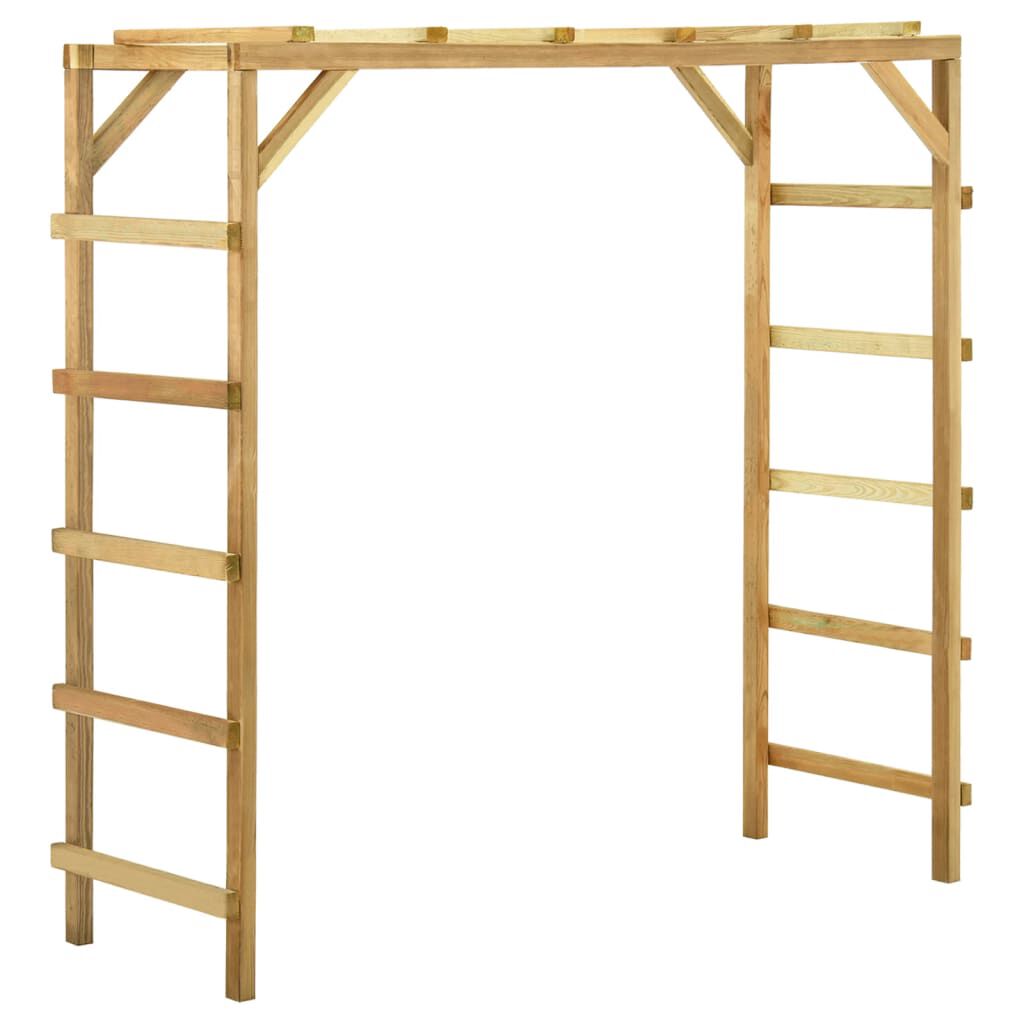 vidaXL Πολύζυγο Εξωτερικού Χώρου 170x60x170 εκ. από Μασίφ Ξύλο Πεύκου