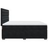 vidaXL Κρεβάτι Boxspring με Στρώμα Μαύρο 200x200 εκ. Βελούδινο