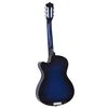 vidaXL Κιθάρα Western Classical Cutaway Σετ 12 Τεμ. 6 Χορδές Μπλε 38"
