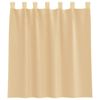 vidaXL Κουρτίνες Voile με βρόχους 2 τεμάχια Άμμος 140x140 cm