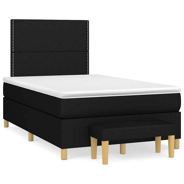 vidaXL &Kappa;&rho;&epsilon;&beta;ά&tau;&iota; Boxspring &mu;&epsilon; &Sigma;&tau;&rho;ώ&mu;&alpha; &Mu;&alpha;ύ&rho;&omicron; 120x190 &epsilon;&kappa;. &Upsilon;&phi;&alpha;&sigma;&mu;ά&tau;&iota;&nu;&omicron;