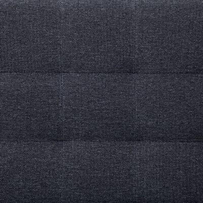 vidaXL Καναπές Κρεβάτι Γωνιακός Σκούρο Γκρι από Πολυεστέρα