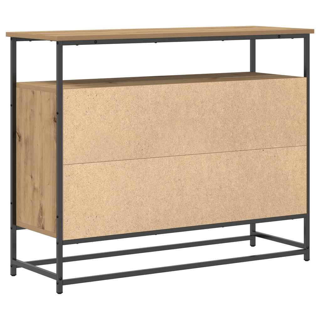 vidaXL Κονσόλα Artisan Oak 100x35x80 cm Κατασκευασμένο ξύλο και Ατσάλι