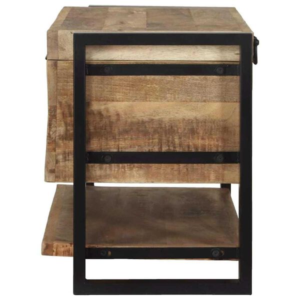 vidaXL Κουτί Αποθήκευσης Καφέ 80 x 35 x 45 cm Μασίφ ξύλο μάνγκο