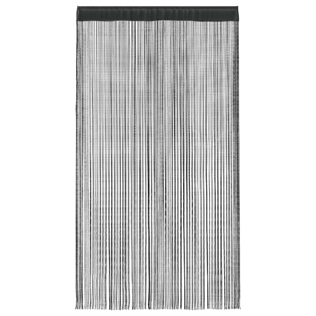 vidaXL Κουρτίνες με Κρόσσια 2 τεμ. Μαύρες 140 x 250 εκ.