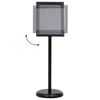 vidaXL Βάσεις Αφισών 2 pcs Μαύρο 32.5x 24 x 78 εκ Κράμα Αλουμινίου