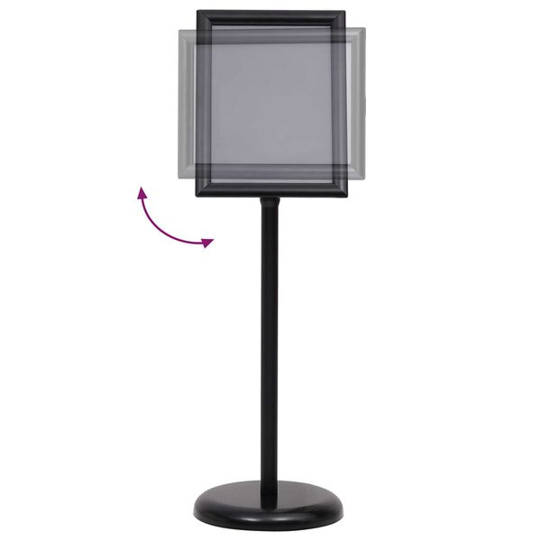 vidaXL Βάσεις Αφισών 2 pcs Μαύρο 32.5x 24 x 78 εκ Κράμα Αλουμινίου