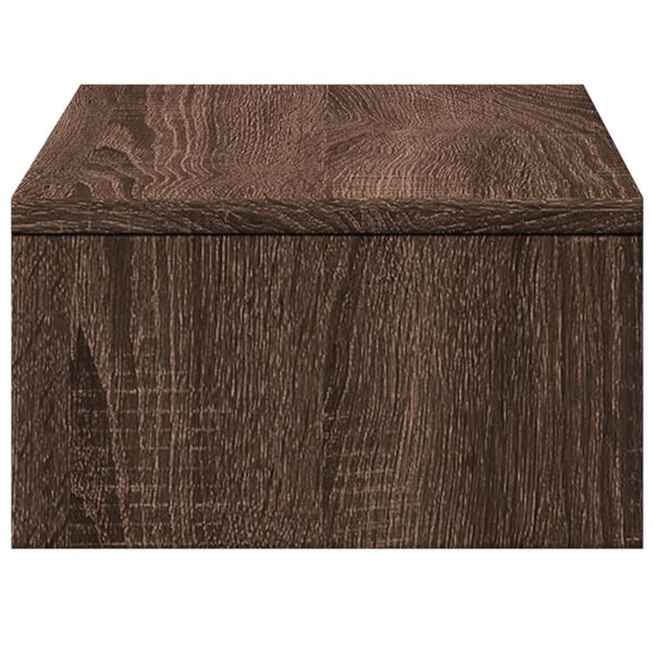 vidaXL Βάση Οθόνης με Συρτάρια Καφέ Δρυς 50x27x15 εκ. Επεξεργ. Ξύλο