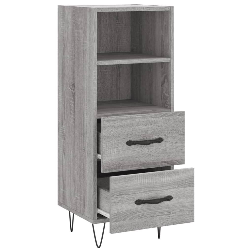 vidaXL Ντουλάπι Γκρι Sonoma 34,5x34x90 εκ. από Επεξεργασμένο Ξύλο
