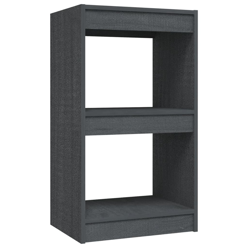 vidaXL Βιβλιοθήκη Γκρι 40 x 30 x 71,5 εκ. από Μασίφ Ξύλο Πεύκου