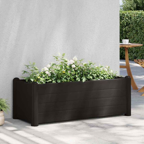 vidaXL Ζαρντινιέρα Υπερυψωμένη Πράσινη 100x43x35 εκ. Πολυπροπυλένιο
