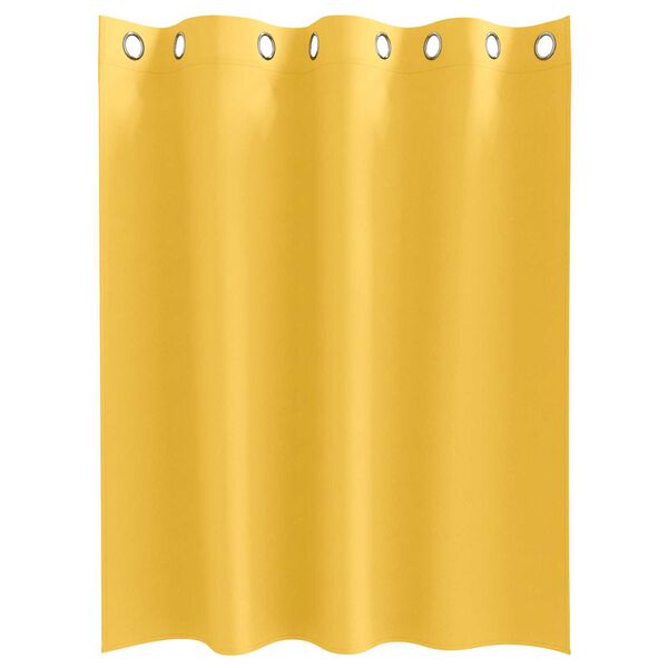 vidaXL Κουρτίνες 2 pcs κίτρινο μουσταρδί 140 x 140 cm Πολυεστέρας