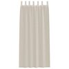 vidaXL Κουρτίνες με κουρτίνες 2 pcs Άμμος 140x175cm Πολυεστέρας