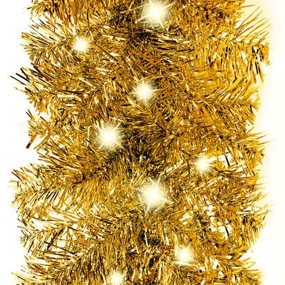 vidaXL Γιρλάντα Χριστουγεννιάτικη με Λαμπάκια LED Χρυσή 5 μ.