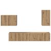 vidaXL &Sigma;&epsilon;&tau; &tau;&omicron;ί&chi;&omicron;&upsilon; &gamma;&iota;&alpha; &tau;&eta;&lambda;&epsilon;ό&rho;&alpha;&sigma;&eta; 4 pcs Artisan Oak &Epsilon;&pi;&epsilon;&xi;&epsilon;&rho;&gamma;&alpha;&sigma;&mu;έ&nu;&omicron; &xi;ύ&lambda;&omicron;