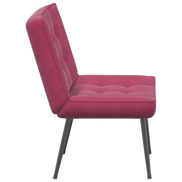 vidaXL Καρέκλα χαλάρωσης Wine Red 64x74x84 cm Velvet