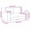 vidaXL Καναπές με μαξιλάρι Σκούρο γκρι 160 x 77 x 82 εκ ύφασμα