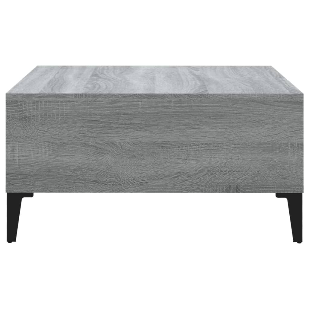 vidaXL Τραπεζάκι Σαλονιού Γκρι Sonoma 60 x 60 x 30 εκ. από Επεξ. Ξύλο