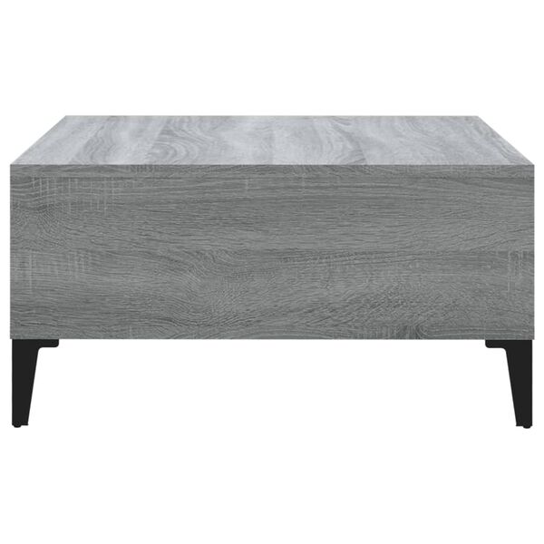 vidaXL Τραπεζάκι Σαλονιού Γκρι Sonoma 60 x 60 x 30 εκ. από Επεξ. Ξύλο