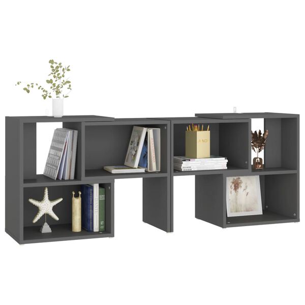 vidaXL Έπιπλο Τηλεόρασης Γκρι 104 x 30 x 52 εκ. από Επεξ. Ξύλο