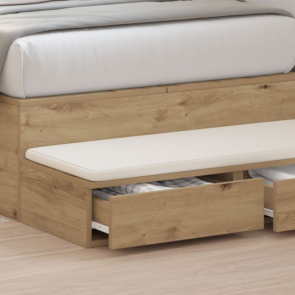 vidaXL Κρεβάτια Καρίνης Δρυς 80x36,5x16,5 εκ Επεξεργασμένο Ξύλο