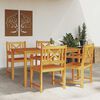vidaXL Καρέκλα Κήπου 4 pcs Καφέ 56 x 56 x 90 εκ. Μασίφ ξύλο ακακίας