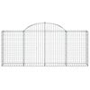 vidaXL Συρματοκιβώτια Τοξωτά 7 τεμ. 200x30x80/100 εκ. Γαλβαν. Ατσάλι