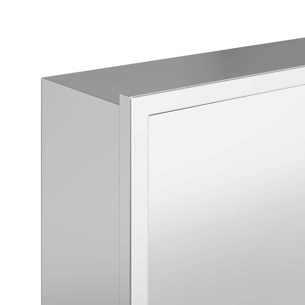 vidaXL Νίτσα Μπάνιου Ασημί 30 x 20 x 9.5 εκ. Ανοξείδωτο ατσάλι