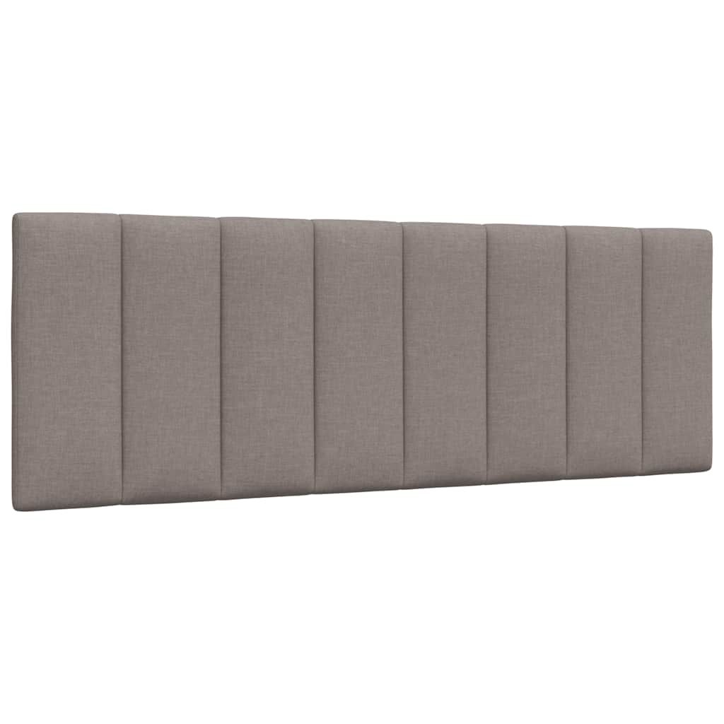 vidaXL Κρεβάτι Taupe 140x190 εκ. Υφασμάτινο