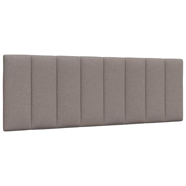 vidaXL Κρεβάτι Taupe 140x190 εκ. Υφασμάτινο
