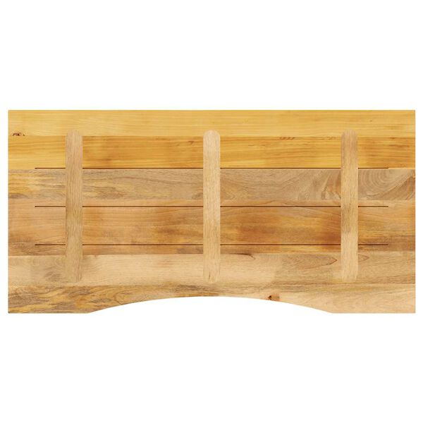 vidaXL Επιφάνεια Γραφείου Καμπύλη 110x50x2,5 εκ Μασίφ Ακατ. Μάνγκο