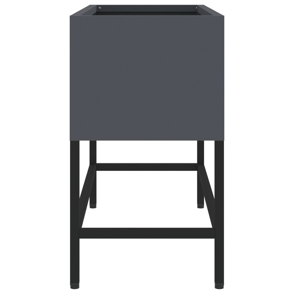 vidaXL Υψωμένος Κήπος 60x26x45 εκ. Ανθρακί Μεταλλικός