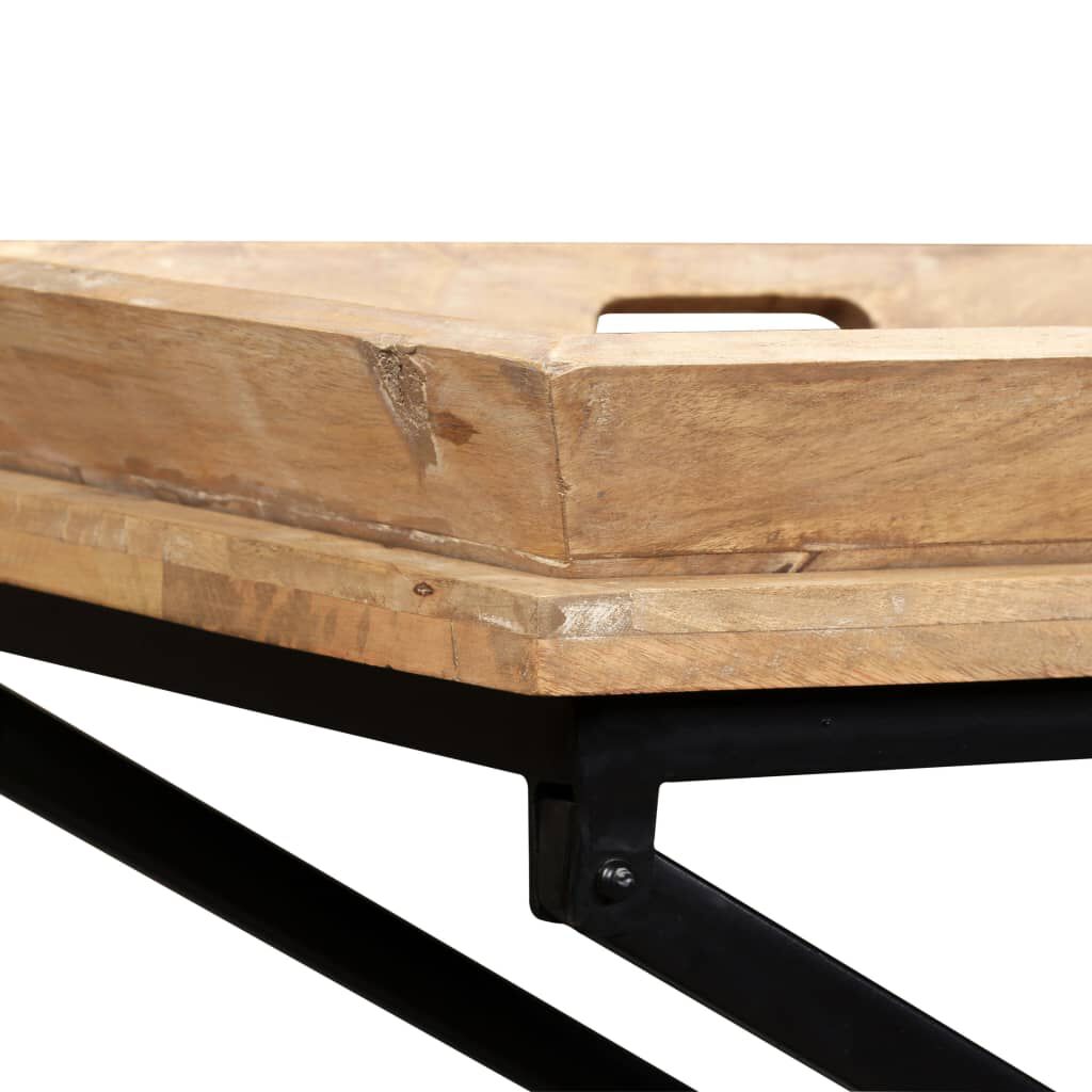 vidaXL Κονσόλα Τραπέζι 130 x 40 x 80 εκ. από Μασίφ Ξύλο Μάνγκο