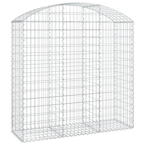 vidaXL Συρματοκιβώτιο Τοξωτό 150x50x140/160εκ. από Γαλβανισμένο Χάλυβα