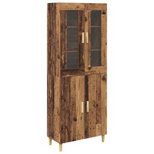 vidaXL Highboard &Pi;&alpha;&lambda;&iota;ό &Xi;ύ&lambda;&omicron; 69,5 x 34 x 180 &epsilon;&kappa;. &Sigma;ύ&nu;&theta;&epsilon;&tau;&omicron; &Xi;ύ&lambda;&omicron; &kappa;&alpha;&iota; &Gamma;&upsilon;&alpha;&lambda;ί