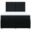 vidaXL &Kappa;&rho;&epsilon;&beta;ά&tau;&iota; Boxspring &mu;&epsilon; &Sigma;&tau;&rho;ώ&mu;&alpha; &Mu;&alpha;ύ&rho;&omicron; 160x200 &epsilon;&kappa;. &Upsilon;&phi;&alpha;&sigma;&mu;ά&tau;&iota;&nu;&omicron;
