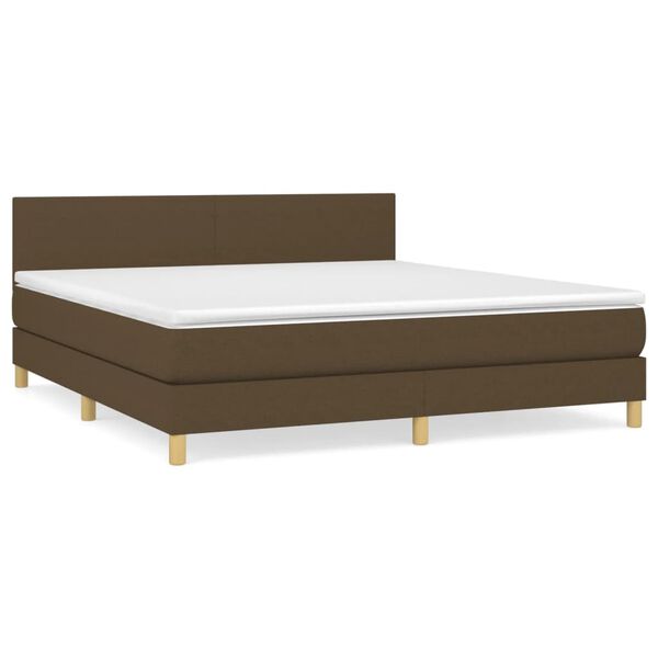 vidaXL &Kappa;&rho;&epsilon;&beta;ά&tau;&iota; Boxspring &mu;&epsilon; &Sigma;&tau;&rho;ώ&mu;&alpha; &Sigma;&kappa;&omicron;ύ&rho;&omicron; &Kappa;&alpha;&phi;έ 160x200 &epsilon;&kappa; &Upsilon;&phi;&alpha;&sigma;&mu;ά&tau;&iota;&nu;&omicron;