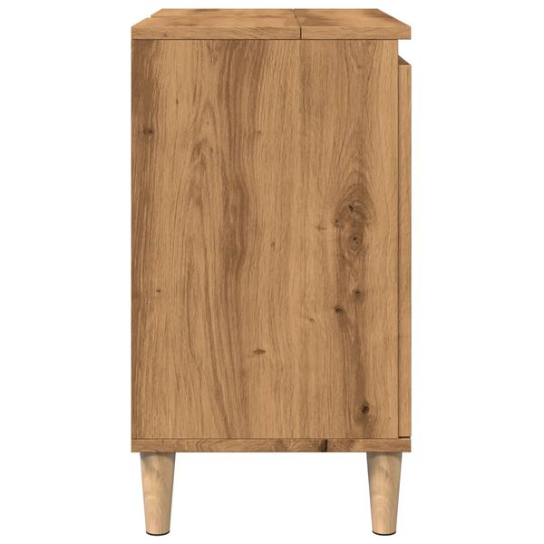 vidaXL Ντουλάπι Νιπτήρα τεχνίτης Δρυς 58x33x60 εκ. Επεξεργασμένο Ξύλο