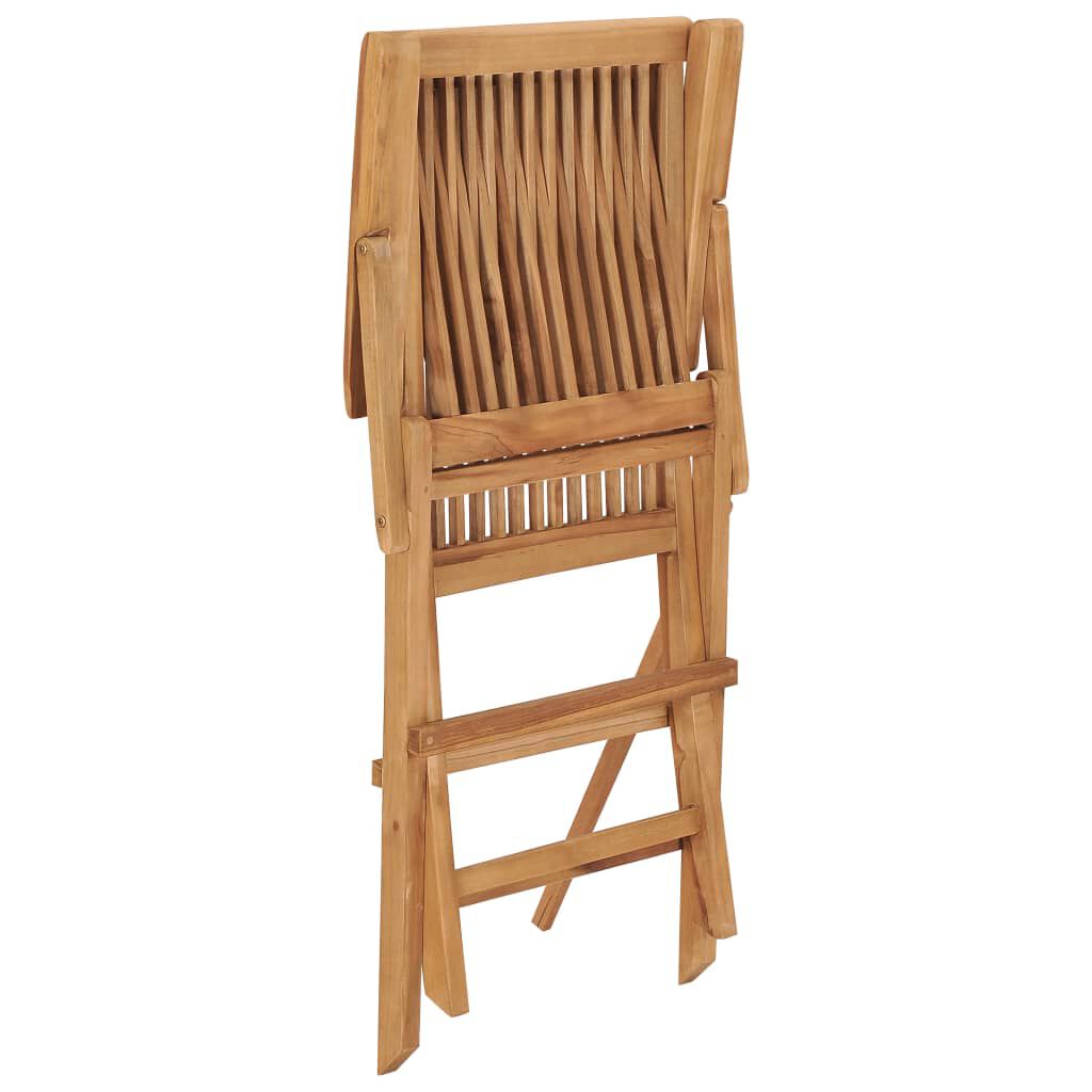vidaXL Καρέκλες Κήπου 8 τεμ. από Μασίφ Ξύλο Teak