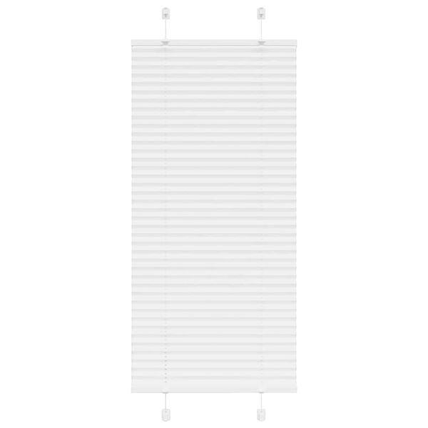 vidaXL Πλισέ περσίδα Λευκό 60x100 cm Πλάτος υφάσματος 59,4 cm