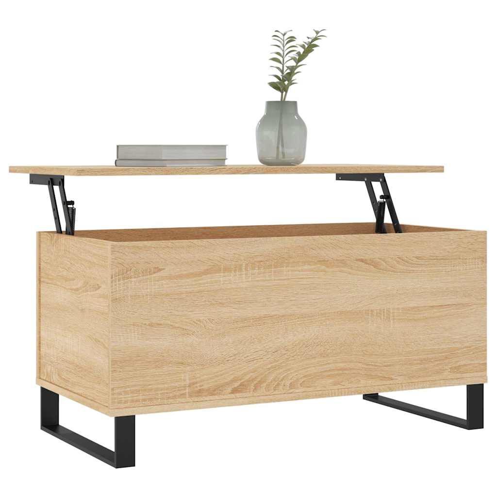 vidaXL Τραπεζάκι Σαλονιού Sonoma Δρυς 90x44,5x45εκ. Επεξεργασμένο Ξύλο