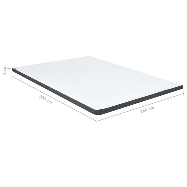 vidaXL Κρεβάτι Boxspring Σκούρο Γκρι 140 x 200 εκ. Υφασμάτινο